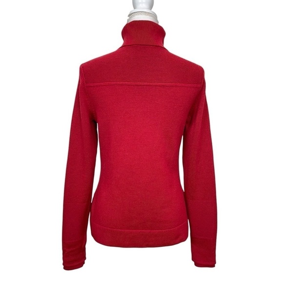 Athleta Merino Wool Turtleneck in Scorched Chili Red SIZE XS - Picture 4 of 11